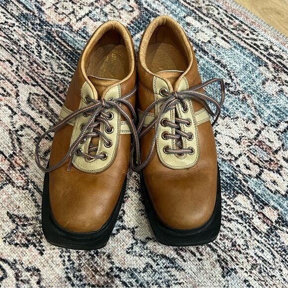 VINTAGE Fabiano Cross Country Ski Shoes Men Sz 6.5 Italy VTG Rare Patons Leather - Picture 5 of 11